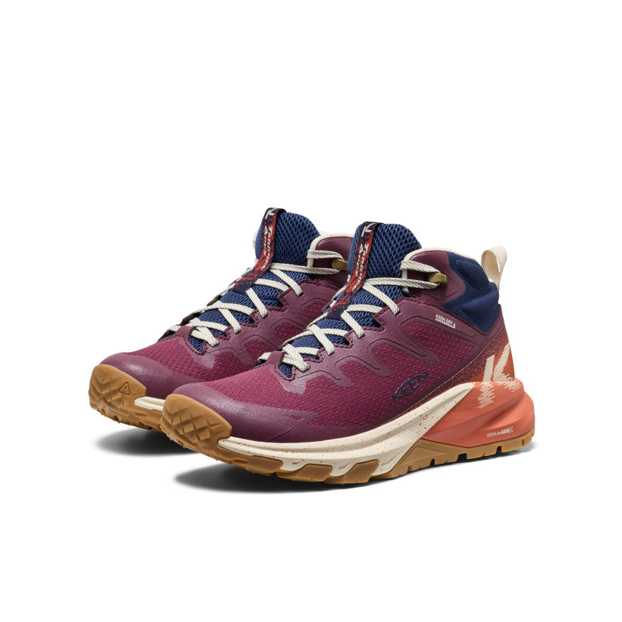 Keen Online | Women's Targhee Apex Waterproof Hiking Boot Fig/Burnt Brick