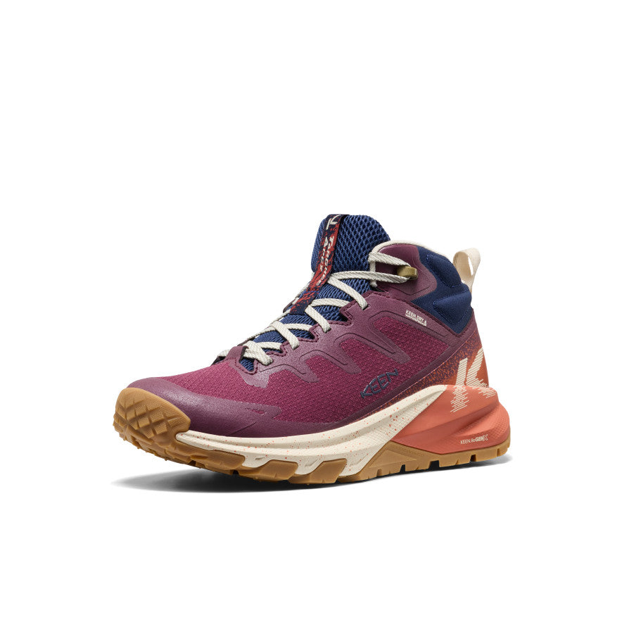 Keen Online | Women's Targhee Apex Waterproof Hiking Boot Fig/Burnt Brick