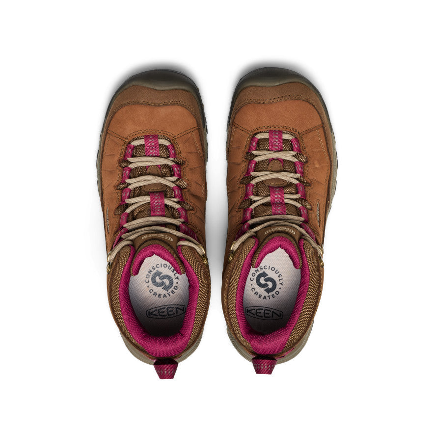 Keen Hot style | Women's Targhee IV Waterproof Hiking Boot Bison/Beaujolais