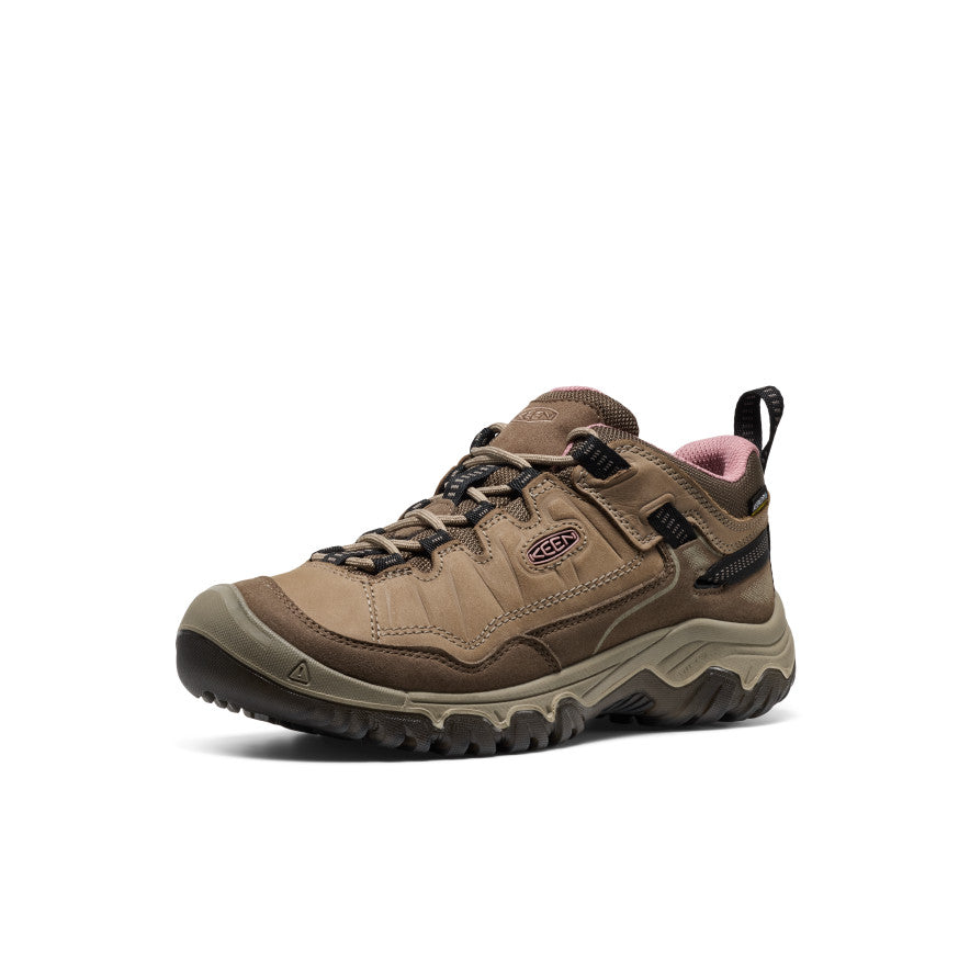 Keen US | Women's Targhee IV Waterproof Hiking Shoe Brindle/Nostalgia Rose