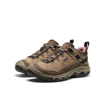 Keen US | Women's Targhee IV Waterproof Hiking Shoe Brindle/Nostalgia Rose