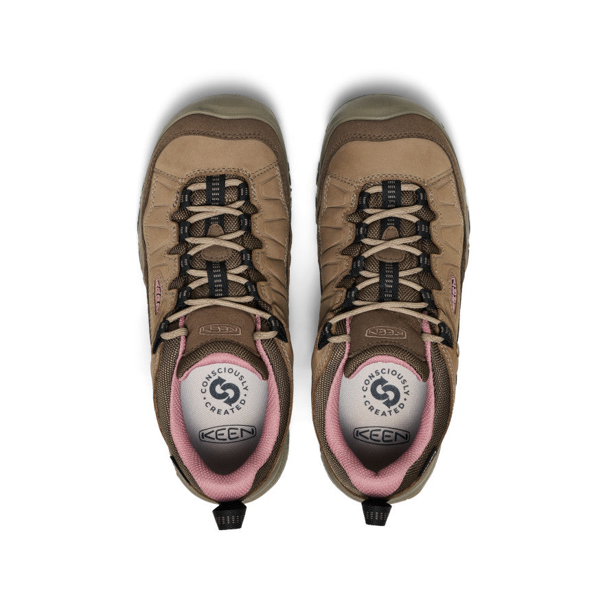 Keen US | Women's Targhee IV Waterproof Hiking Shoe Brindle/Nostalgia Rose