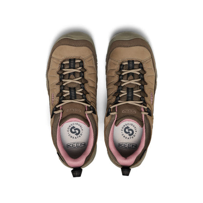 Keen US | Women's Targhee IV Waterproof Hiking Shoe Brindle/Nostalgia Rose