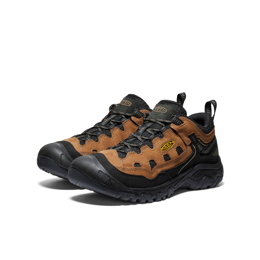 Keen Near Me | Men's Targhee IV Vented Hiking Shoe Bison/Golden Yellow