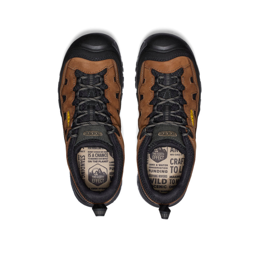 Keen Near Me | Men's Targhee IV Vented Hiking Shoe Bison/Golden Yellow