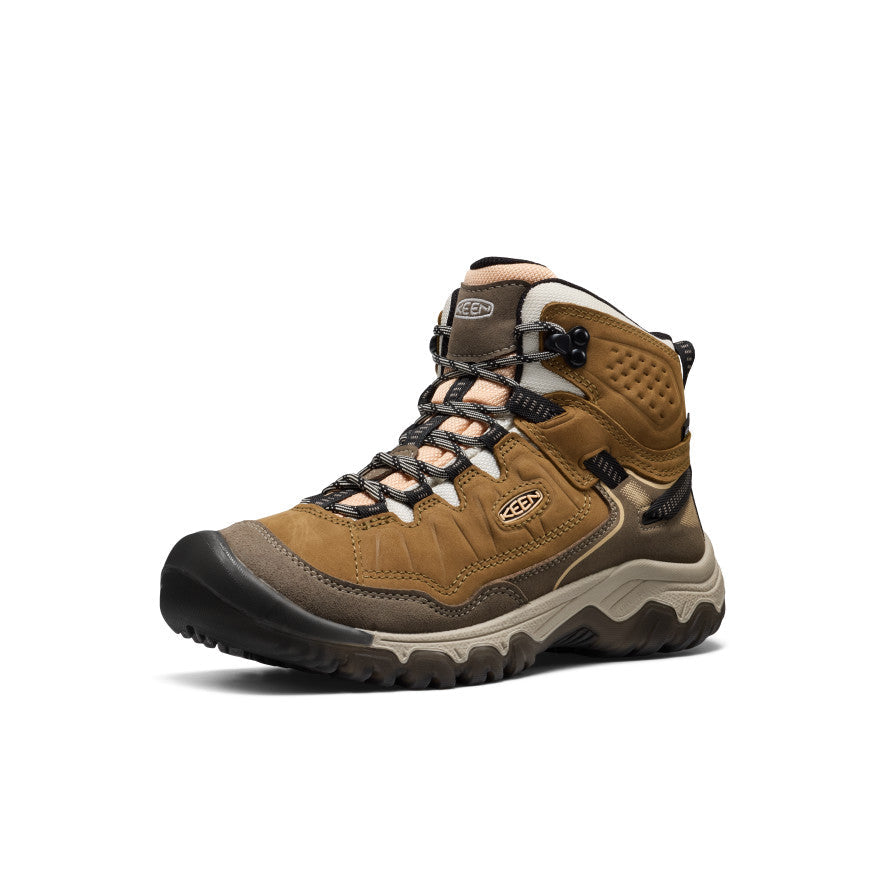 Keen Online | Women's Targhee IV Waterproof Hiking Boot Coyote/Peach Fuzz