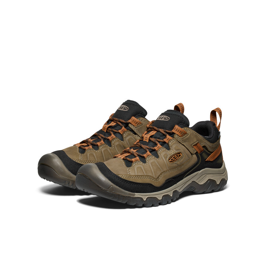 Keen Outlet | Men's Targhee IV Waterproof Hiking Shoe Sea Turtle/Roasted Pecan