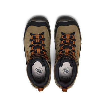 Keen US | Men's Targhee IV Waterproof Hiking Boot Sea Turtle/Roasted Pecan