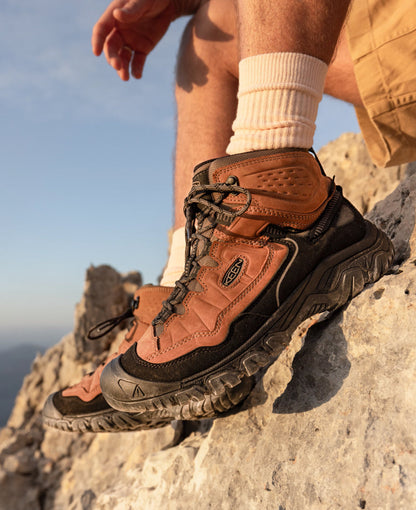 Keen US | Men's Targhee IV Waterproof Hiking Boot Sea Turtle/Roasted Pecan