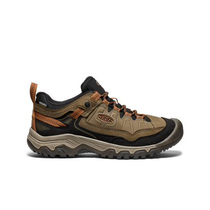Keen On sale | Men's Targhee IV Wide Waterproof Hiking Shoe Sea Turtle/Roasted Pecan