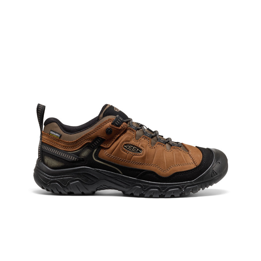 Keen Outlet | Men's Targhee IV Wide Waterproof Hiking Shoe Bison/Black