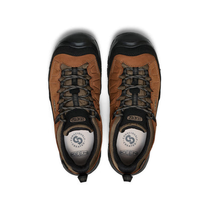 Keen Outlet | Men's Targhee IV Wide Waterproof Hiking Shoe Bison/Black
