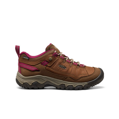 Keen New | Women's Targhee IV Waterproof Hiking Shoe Bison/Beaujolais