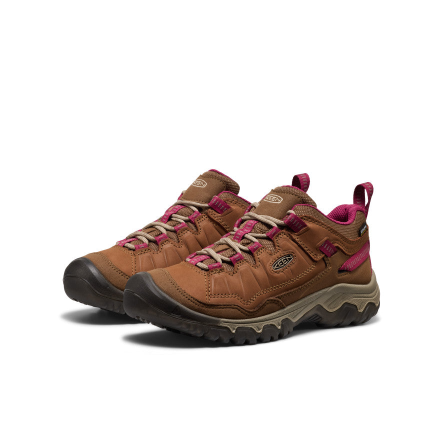 Keen New | Women's Targhee IV Waterproof Hiking Shoe Bison/Beaujolais