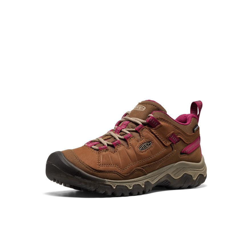 Keen New | Women's Targhee IV Waterproof Hiking Shoe Bison/Beaujolais