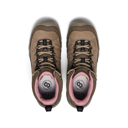 Keen Popular style | Women's Targhee IV Wide Waterproof Hiking Boot Brindle/Nostalgia Rose