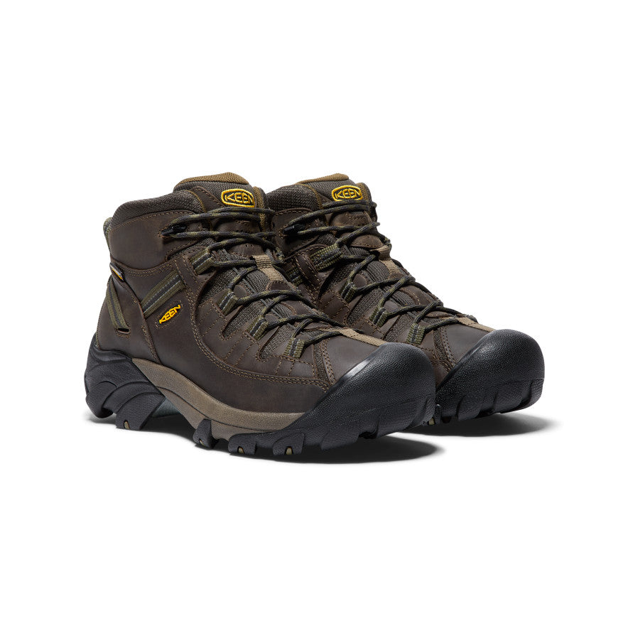 Keen New | Men's Targhee II Mid Waterproof Hiking Boots Canteen/Dark Olive