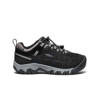 Keen Hot style | Big Kids' Targhee IV Waterproof Hiking Shoe Black/Steel Grey