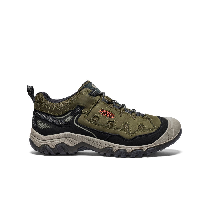 Keen New | Men's Targhee IV Vented Hiking Shoe Dark Olive/Gold Flame