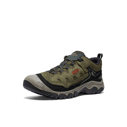 Keen New | Men's Targhee IV Vented Hiking Shoe Dark Olive/Gold Flame