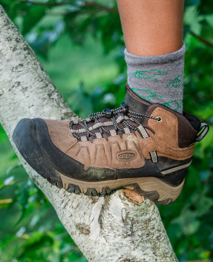 Keen Online | Little Kids' Targhee IV Waterproof Hiking Boot Bison/Brindle
