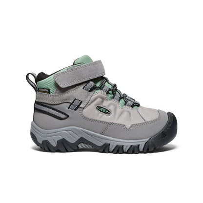 Keen Sale | Little Kids' Targhee IV Waterproof Hiking Boot Alloy/Granite Green