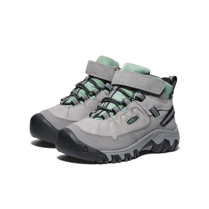 Keen Sale | Little Kids' Targhee IV Waterproof Hiking Boot Alloy/Granite Green