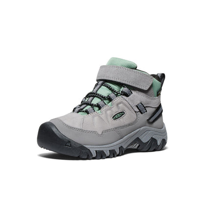 Keen Sale | Little Kids' Targhee IV Waterproof Hiking Boot Alloy/Granite Green
