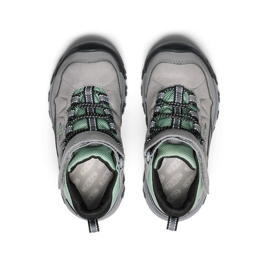 Keen Sale | Little Kids' Targhee IV Waterproof Hiking Boot Alloy/Granite Green