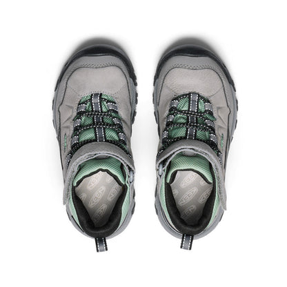 Keen Sale | Little Kids' Targhee IV Waterproof Hiking Boot Alloy/Granite Green