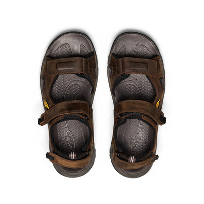 Keen New | Men's Targhee III Open Toe Sandal Bison/Mulch