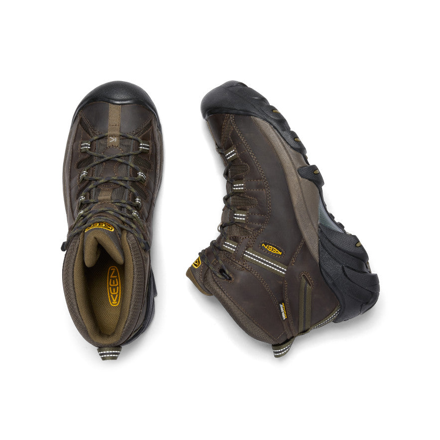 Keen Online | Men's Targhee II Waterproof Mid Wide Canteen/Dark Olive