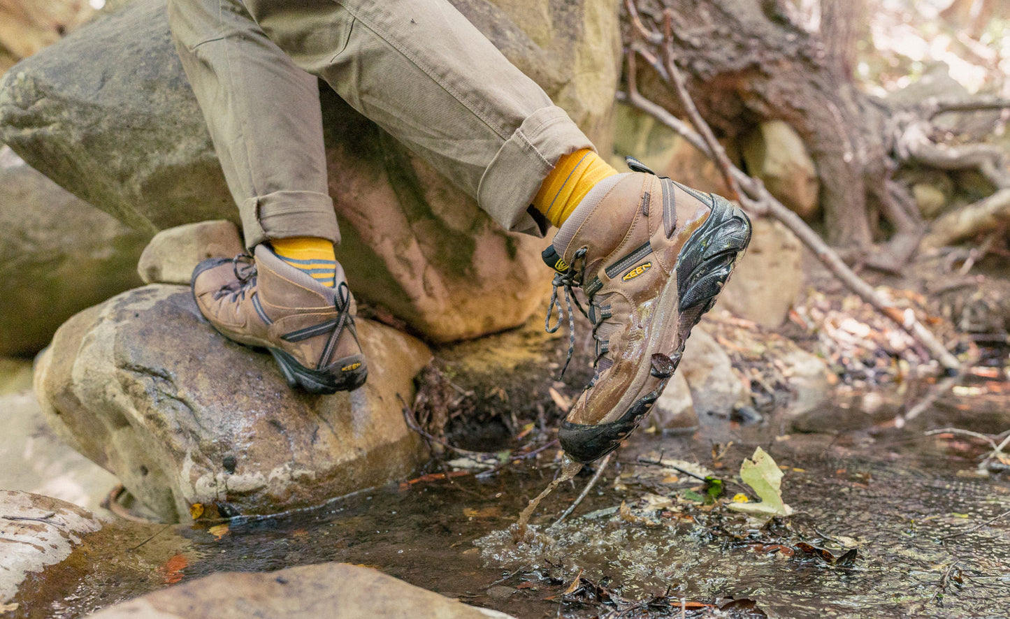 Keen Sale | Men's Targhee II Waterproof Mid Wide Shitake/Brindle