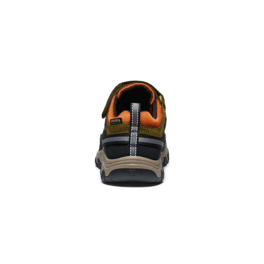 Keen Discount | Little Kids' Targhee IV Waterproof Hiking Shoe Dark Olive/Gold Flame