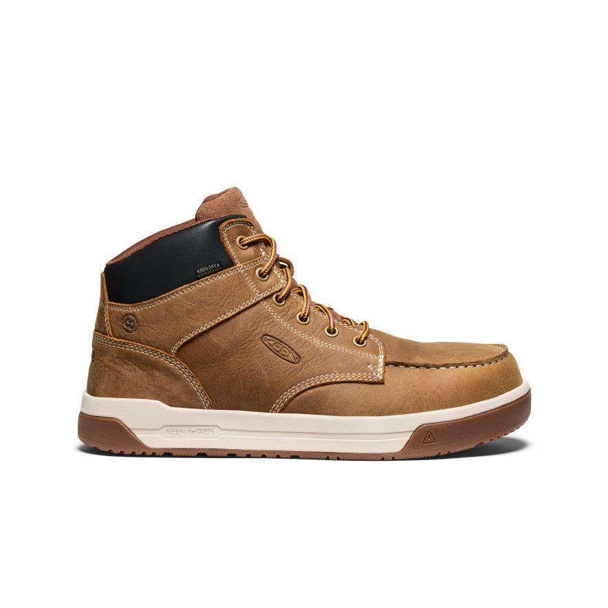 Keen Popular style | Men's Gibson Waterproof Work Boot (Carbon Toe) Belgian/Gum