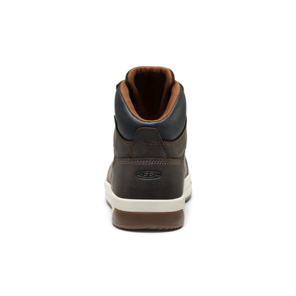 Keen | Men's Gibson Waterproof Work Boot (Carbon Toe) Cascade Brown/Gum