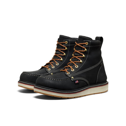 Keen Sale | Men's Liberty 6" Waterproof Boot (Carbon Toe) Black/Gum