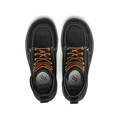 Keen Sale | Men's Liberty 6" Waterproof Boot (Carbon Toe) Black/Gum