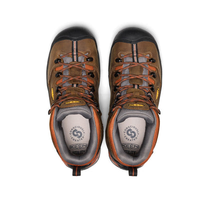 Keen Near Me | Men's Pittsburgh Energy 6" Waterproof Boot (Soft Toe) Cascade Brown/Black