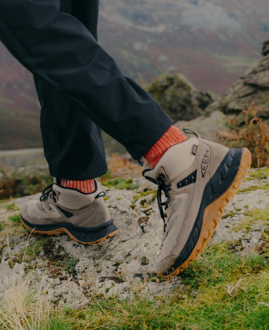 Keen Sale | Men's Hightrail Waterproof Hiking Boot Magnet/Burnt Brick