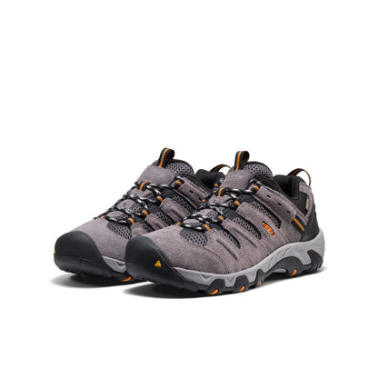 Keen New | Men's Headout Waterproof Hiking Shoe Steel Grey/Orange Pepper