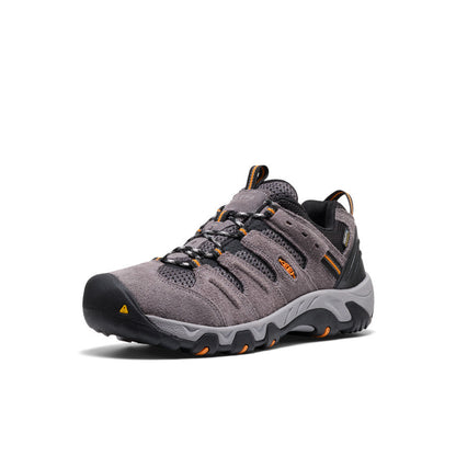 Keen New | Men's Headout Waterproof Hiking Shoe Steel Grey/Orange Pepper