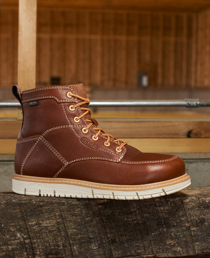 Keen Popular style | Men's San Jose 6" Waterproof Boot (Soft Toe) Cascade Brown