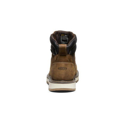 Keen Discount | Men's Cincinnati 6" Waterproof 90° Heel Boot (Carbon Toe) Belgian/Sandshell