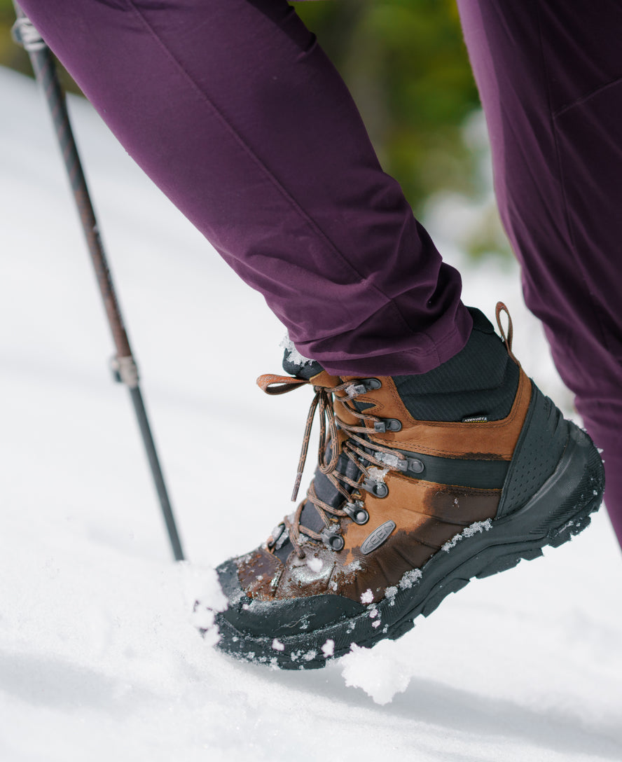 Keen New | Men's Revel IV Polar Waterproof Boot Bison/Orange Pepper