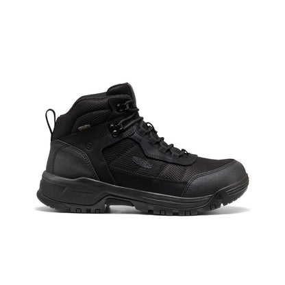Keen Popular style | Men's Skokie Waterproof Work Boot (Soft Toe) Black/Black