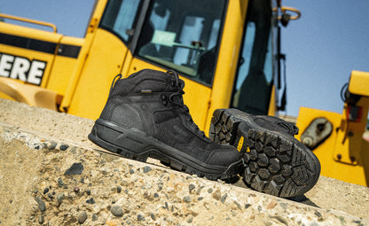 Keen Popular style | Men's Skokie Waterproof Work Boot (Soft Toe) Black/Black