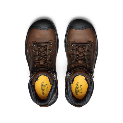 Keen Online | Men's Mt Vernon II 6" Waterproof Boot (Steel Toe) Dark Earth/Black