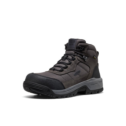 Keen | Men's Skokie Waterproof Work Boot (Carbon Toe) Magnet/Black