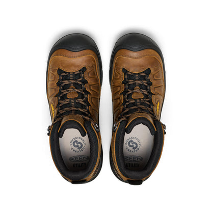 Keen Sale | Men's Targhee IV Waterproof Work Boot (Soft Toe) Belgian/Black